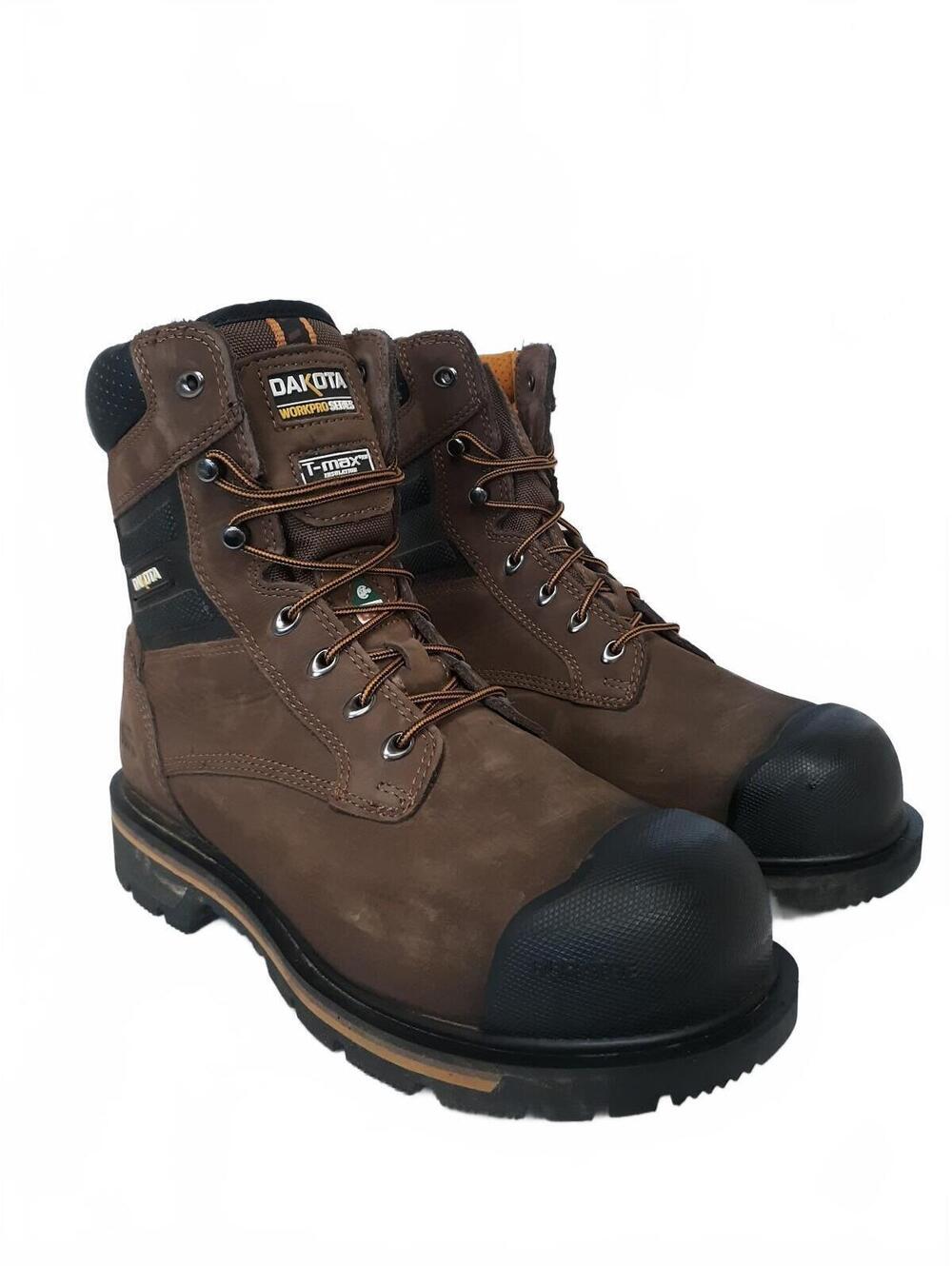Dakota Men 11 W Brown Leather Insulated Steel Toe Work Boots 5ANADK9-8537